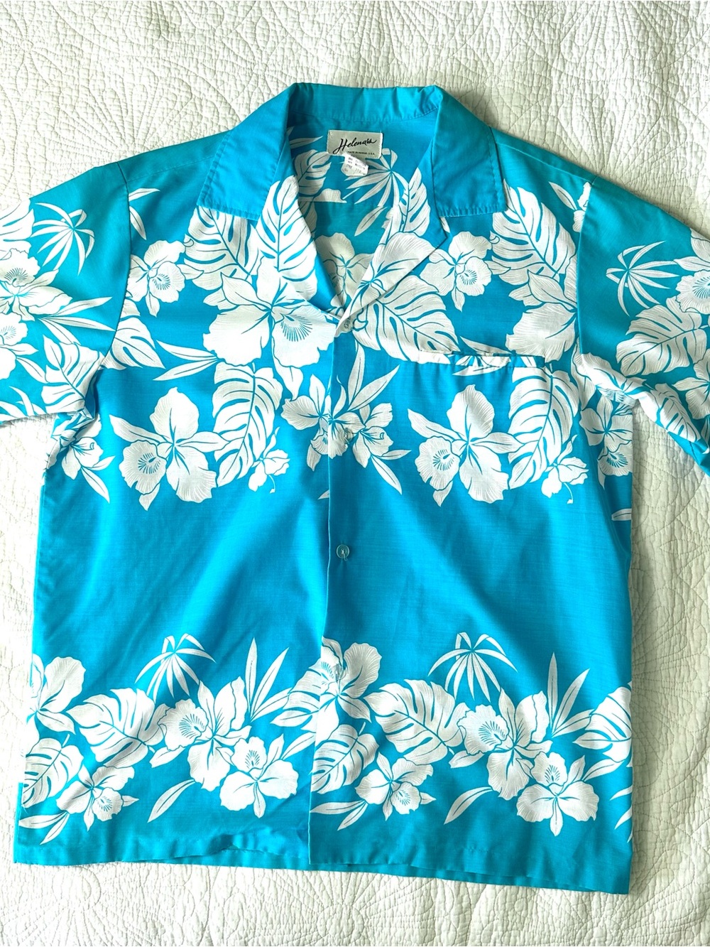 Vintage Helena’s Hawaiian Shirt Made in USA Mens Large